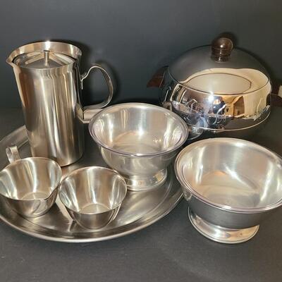 Lot 800A: MCM New West Bend Penguin Server & New WMF Sweden Cultura Pitcher