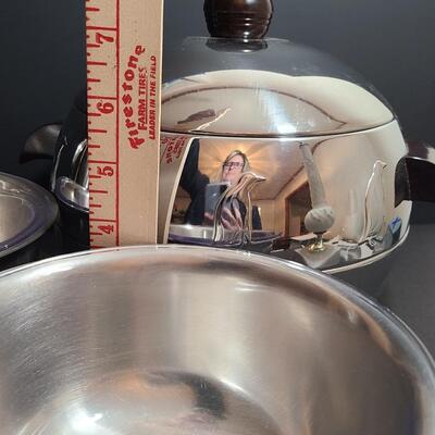 Lot 800A: MCM New West Bend Penguin Server & New WMF Sweden Cultura Pitcher