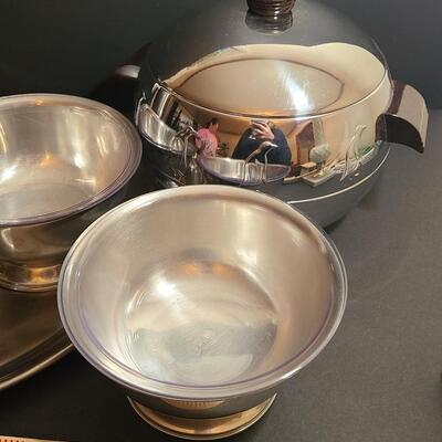 Lot 800A: MCM New West Bend Penguin Server & New WMF Sweden Cultura Pitcher