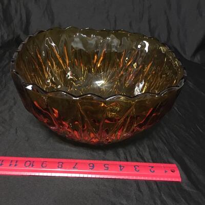 Large Amber Bowl