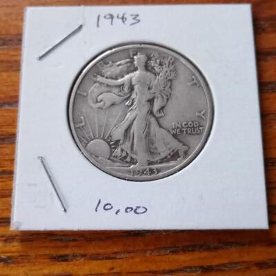 LOT 41  TWO WWII HALF DOLLARS