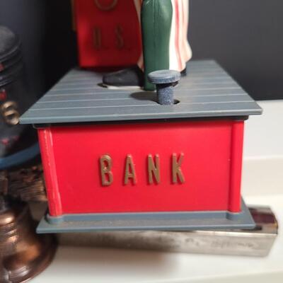 Lot 789: Vintage Liberty Bell Bank and Uncle Sam Bank