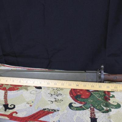 US Army WW2 Snake Eye Vintage Bayonet with Original Sheath