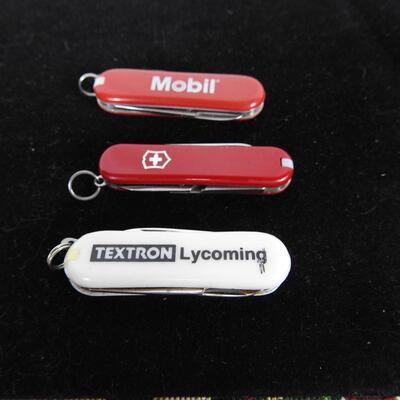 Trio of Advertisement Pocket Knives