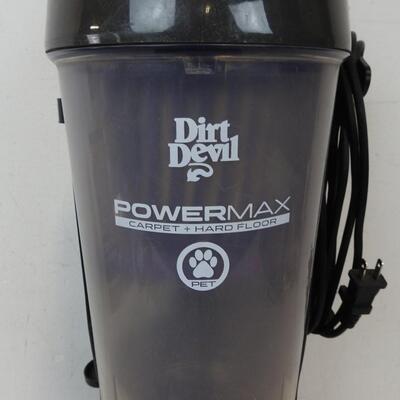 Dirt Devil Power Max Vacuum, Pet, Carpet + Hard Floor