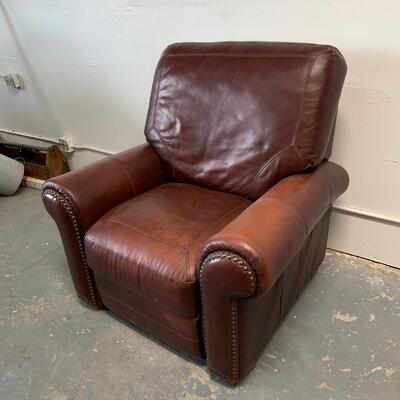 #16 Red Pleather Arm Chair