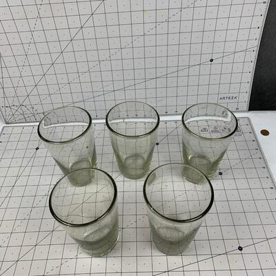 #85 Thick Glass Drinking Glasses