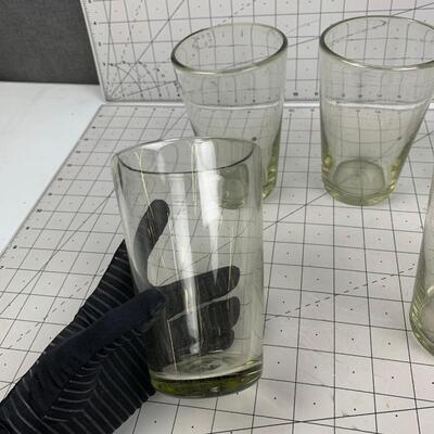 #85 Thick Glass Drinking Glasses