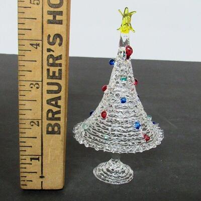 Blown Glass Small Christmas Tree
