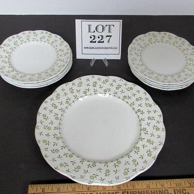 Vintage Sterling, Meakin England, Forget Me Not Dinner Plate and Small Plates