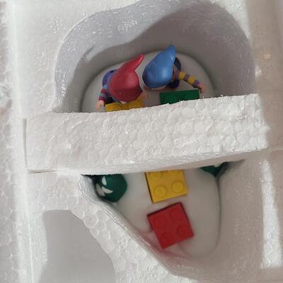 Lot 751: Hallmark Lego Santa Claus & Dept 56 Lego Sets