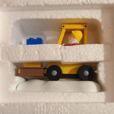 Lot 751: Hallmark Lego Santa Claus & Dept 56 Lego Sets