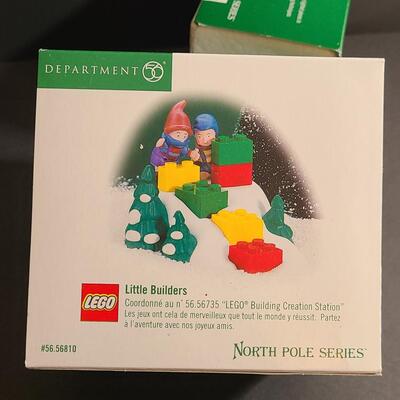 Lot 751: Hallmark Lego Santa Claus & Dept 56 Lego Sets