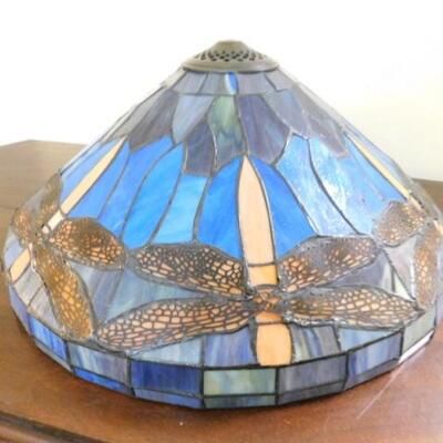 Large Tiffany Style Lamp Shade Dragonfly Theme 18'