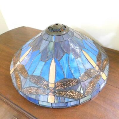 Large Tiffany Style Lamp Shade Dragonfly Theme 18'