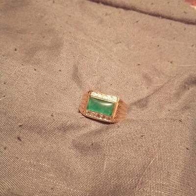 Mens Gold Pinky Ring 14k