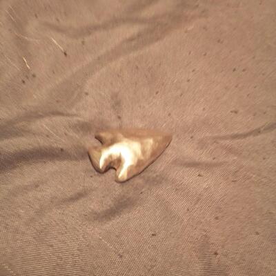 Handmade White Gold Arrowhead