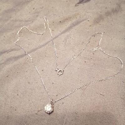 1ct. White Sapphire Pendant Necklace