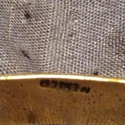 Mexico Stamped Gold Bracelet