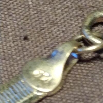 20" White Gold Herringbone Chain