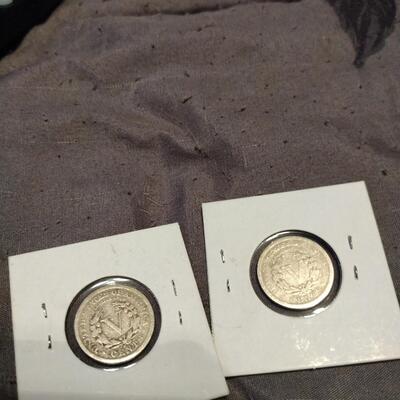2 very good V Nickels