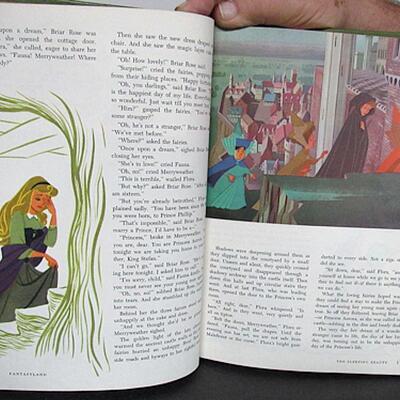 Vintage 1965 Walt Disney's Fantasyland Book, Hardcover
