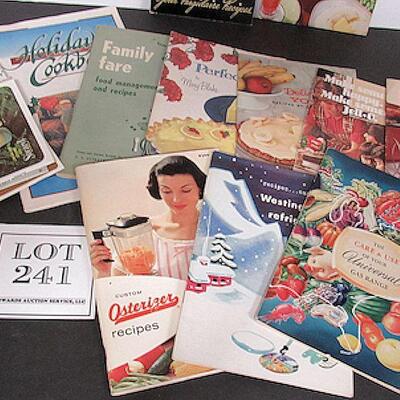 Lot of Vintage Cook Books and Advertising Cook Books