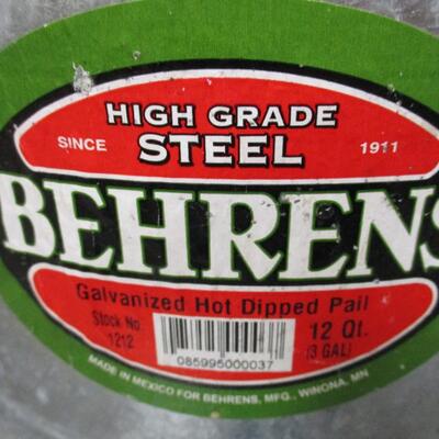 Behrens High Grade Steel Bucket