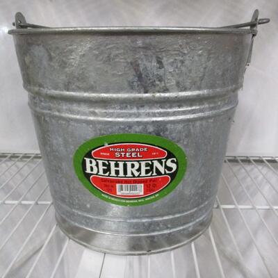 Behrens High Grade Steel Bucket