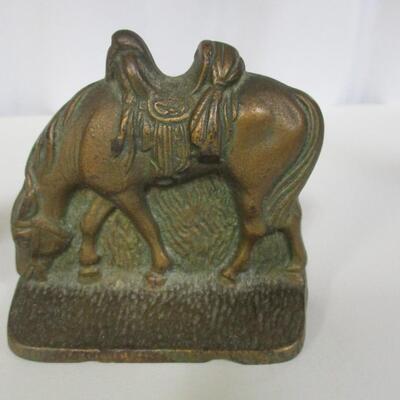 Solid Bronze Horse/Equestrian Bookends