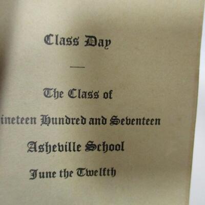 Bookplates & The Class Of 1917 Asheville School Program