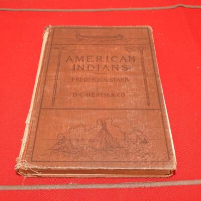 Vintage Book American Indians by Frederick Starr