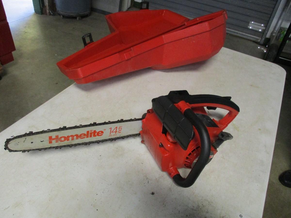 Homelite 14 Inch Chainsaw With Case