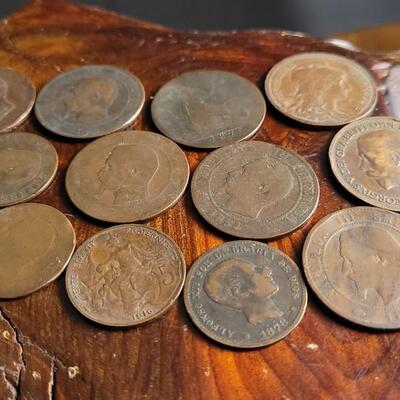 Lot 4: Antique Assortment of Antique Vintage FRANCE Coin Currency