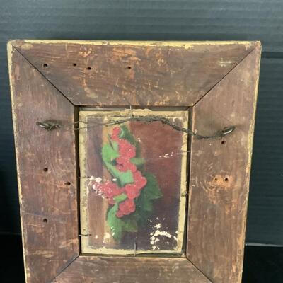 C261 Antique Gold Gilt Frame with Paper Print