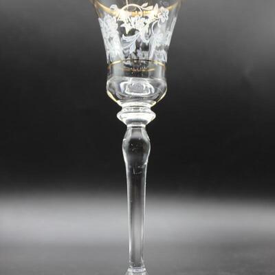 Large Set of MIKASA Antique Lace Wine Water Goblet Glasses Stemware 55 Pieces