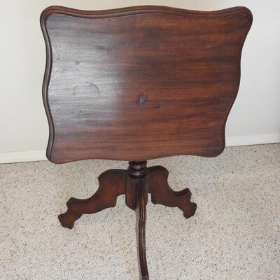 Vintage Slant Top Mahogany Stand