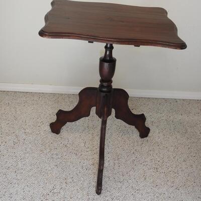 Vintage Slant Top Mahogany Stand