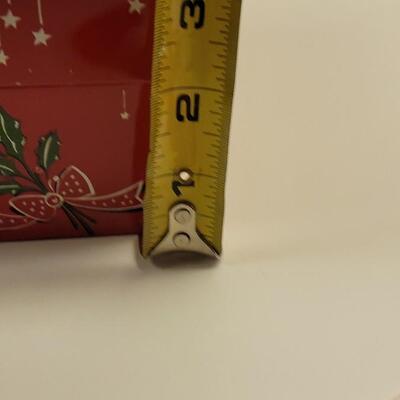 Lot 17: Vintage Beaucraft Metal Christmas List Box and Vintage Felt Christmas Stocking