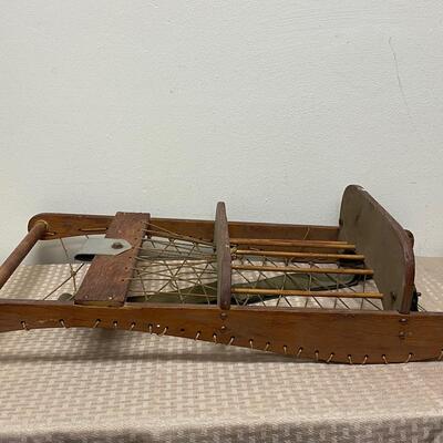 Vintage Wood Back Packing Wood Frame Packboard with Shoulder Straps