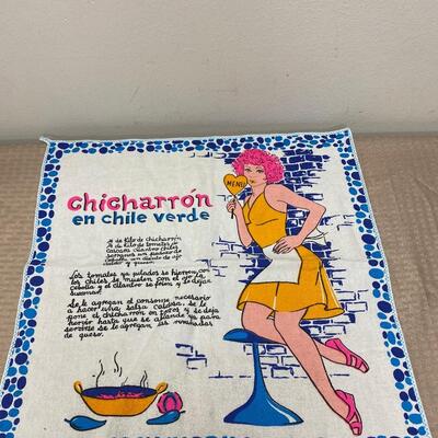 Novelty Chicharron en Chile Verde Kitchen Hand Towel