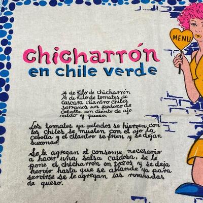 Novelty Chicharron en Chile Verde Kitchen Hand Towel