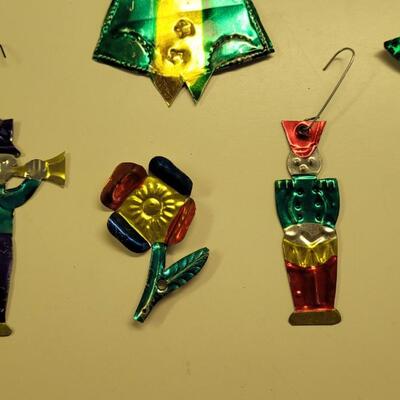 Lot 24: Vintage Mexican Punched Tin Ornaments