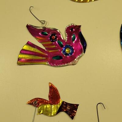 Lot 24: Vintage Mexican Punched Tin Ornaments