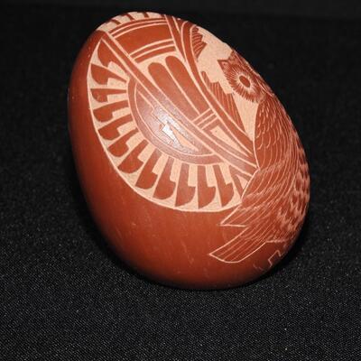 Owl Pottery Egg