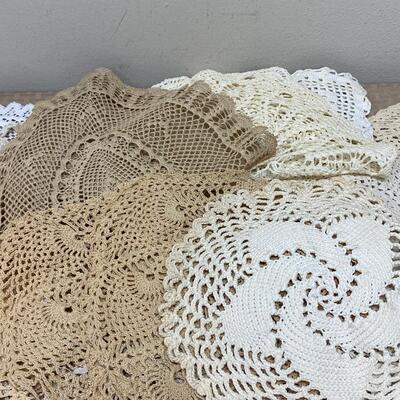 Large Mixed Lot of Doilies Table Runners Protectors