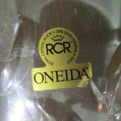 Lead Crystal (24%) Vase by Oneida- Approx 12 Inches Tall