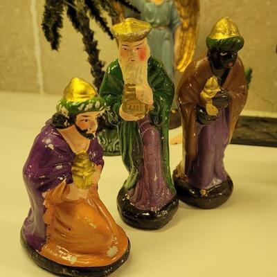 Lot 33: Vintage German Creche - Christmas Nativity