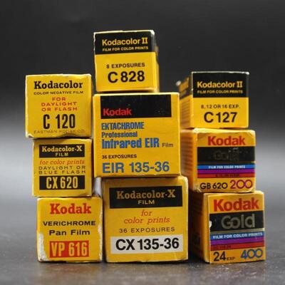 Vintage Lot Unopened Kodak Kodacolor Infrared Color Negative Gold Film