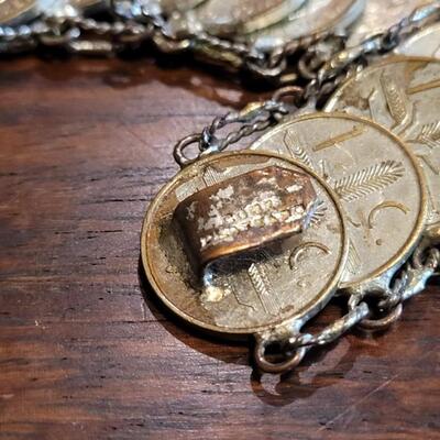 Lot 35: Vintage 1950's Mexican Coin Bracelet